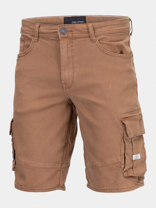 Short denim cargo marron homme - Blend