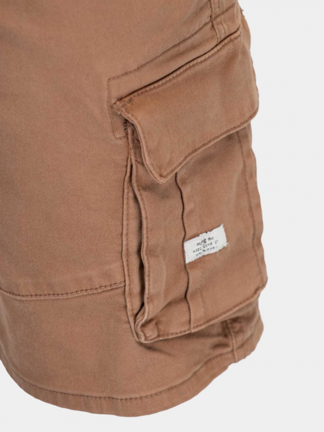 Short denim cargo marron homme - Blend