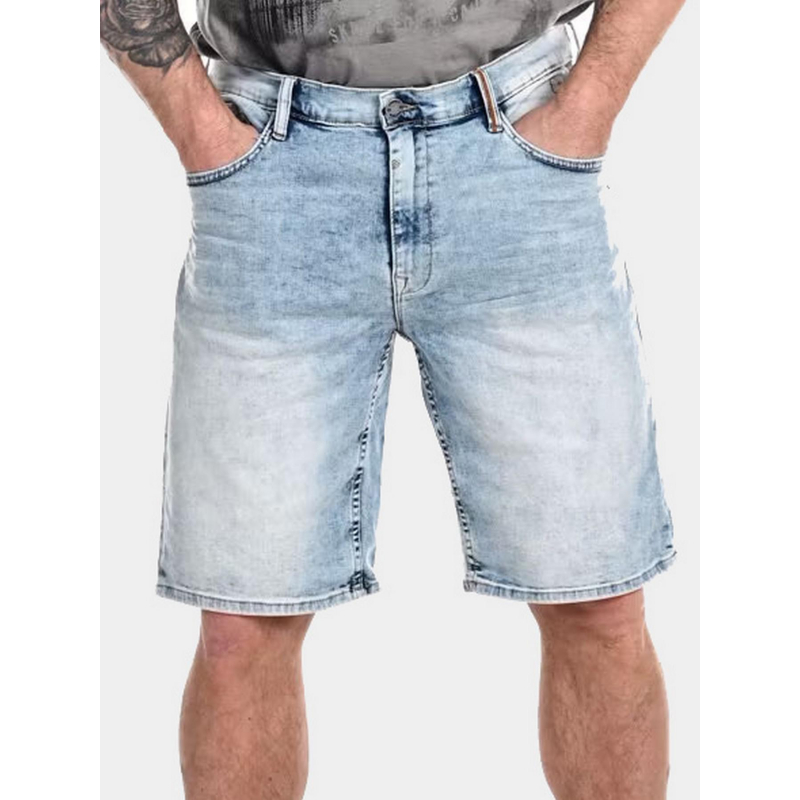 Short denim bleu délavé homme - Blend