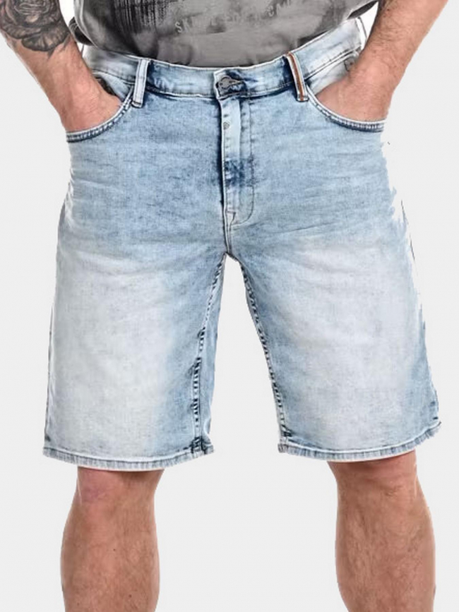 Short denim bleu délavé homme - Blend