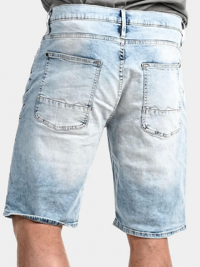 Short denim bleu délavé homme - Blend