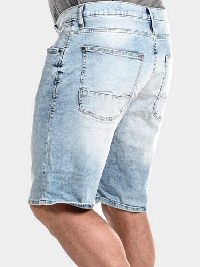 Short denim bleu délavé homme - Blend