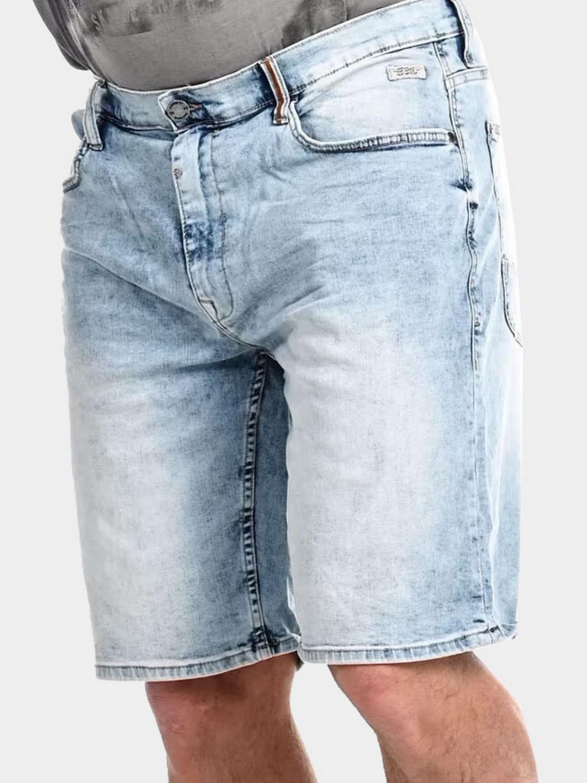 Short denim bleu délavé homme - Blend