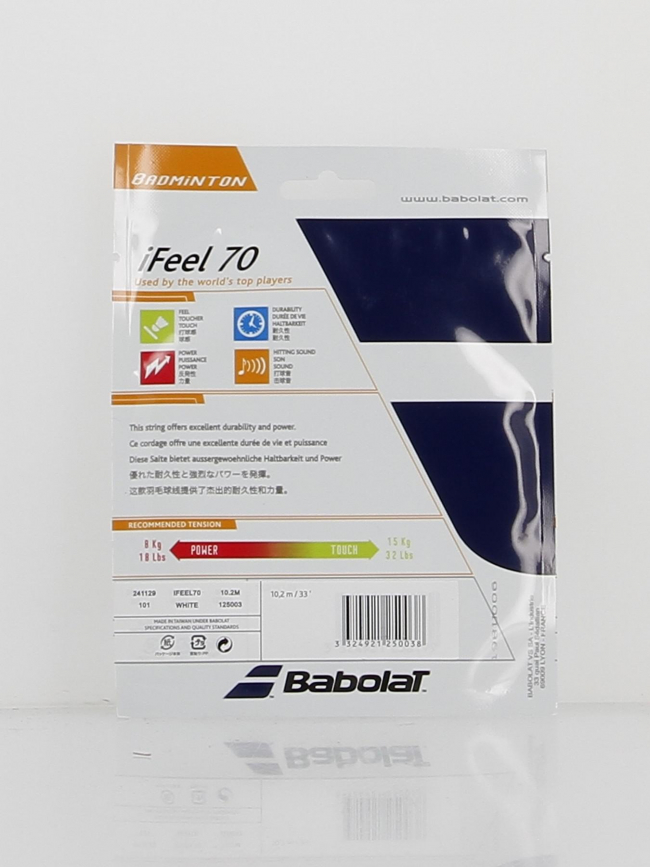 Cordage raquette de badminton ifeel 10,2m blanc - Babolat