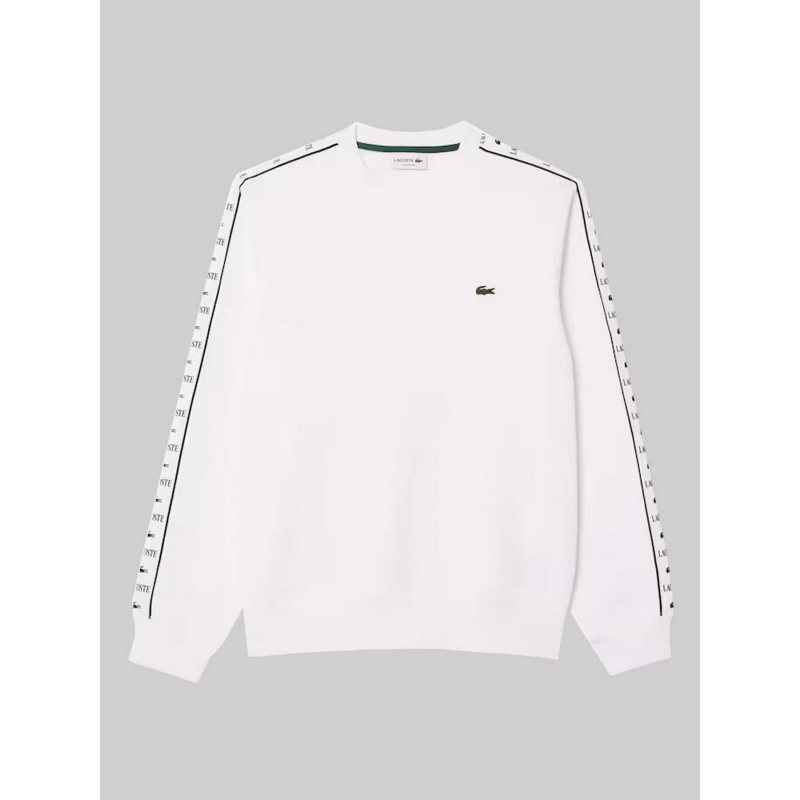 Sweat bandes latérales blanc homme - Lacoste