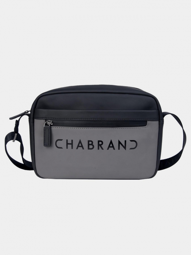 Sac bandoulière touch bis reporter noir gris homme - Chabrand