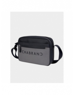 Sac bandoulière touch bis reporter noir gris homme - Chabrand