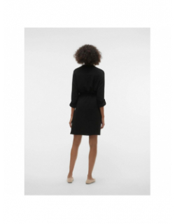 Robe courte à ceinture gavina noir femme - Vero Moda