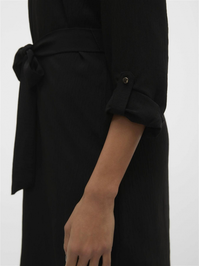 Robe courte à ceinture gavina noir femme - Vero Moda