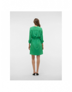 Robe courte à ceinture gavina vert femme - Vero Moda