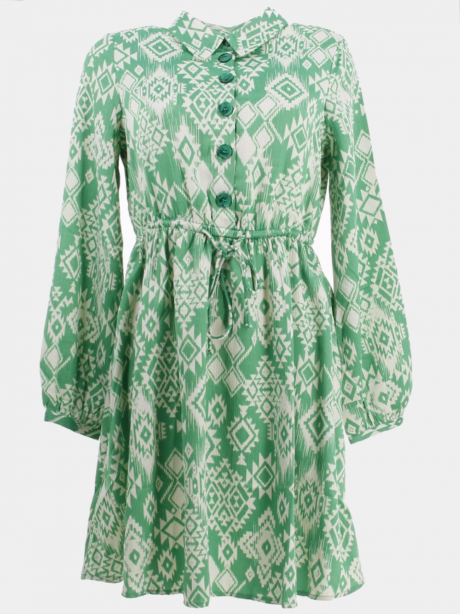 Robe courte fluide gema gida vert femme - Vero Moda