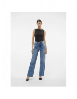 Jean large taille haute tessa bleu femme - Vero Moda