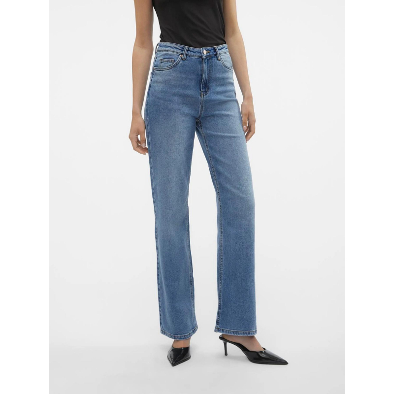 Jean large taille haute tessa bleu femme - Vero Moda