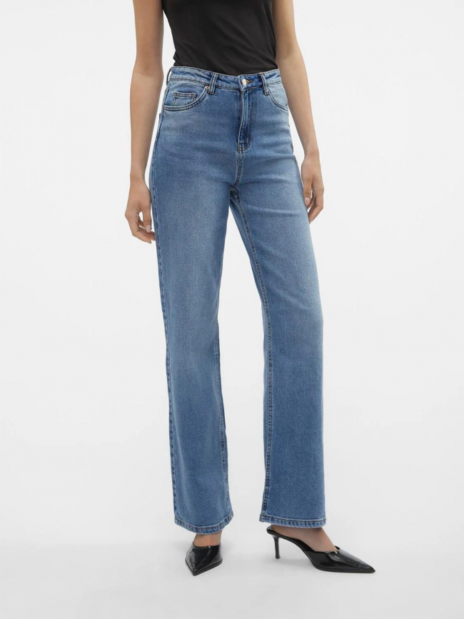 Jean large taille haute tessa bleu femme - Vero Moda