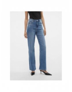 Jean large taille haute tessa bleu femme - Vero Moda