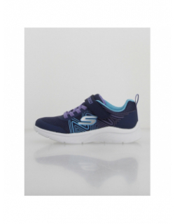 Baskets microspec plus swirl sweet bleu fille - Skechers