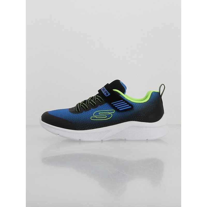 Baskets microspec zorva bleu noir garçon - Skechers