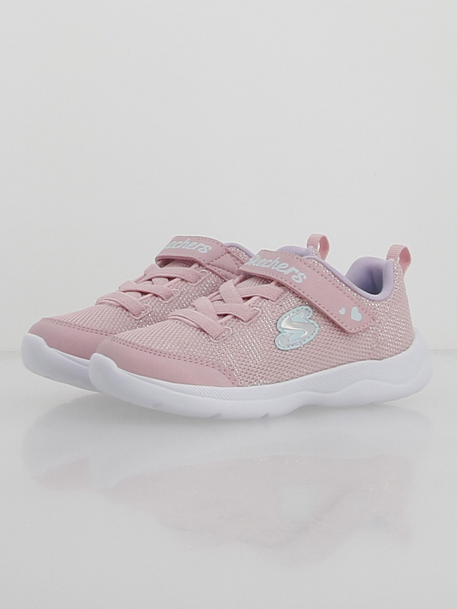 Baskets à scratch stepz 2.0 rose fille - Skechers