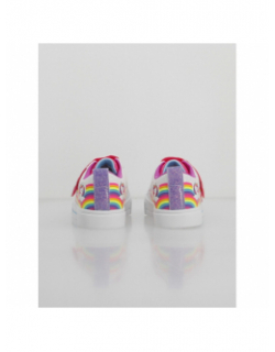 Baskets à scratch twinkle sparks blanc fille - Skechers