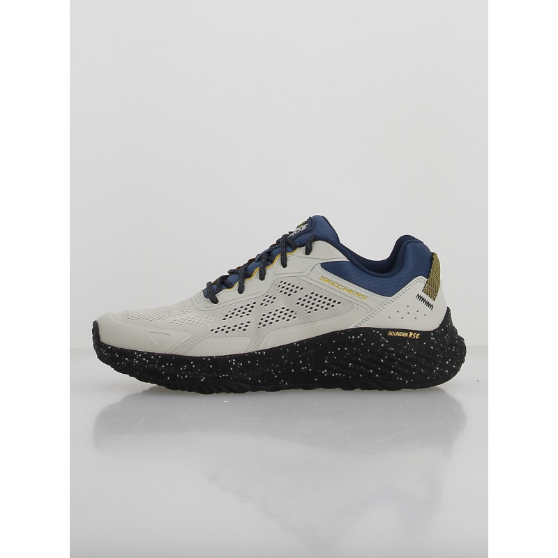 Baskets bounder rse beige noir bleu homme - Skechers