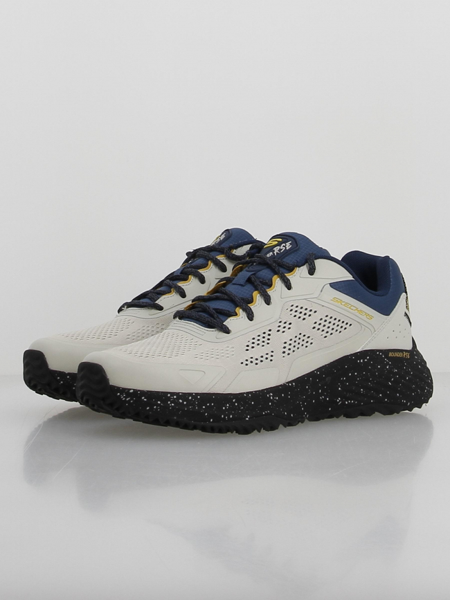 Baskets bounder rse beige noir bleu homme - Skechers