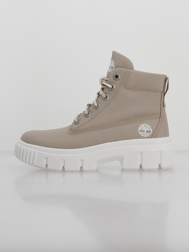 Boots en toile greyfield beige femme - Timberland