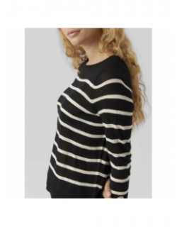 Pull fin rayé nova noir femme - Vero Moda