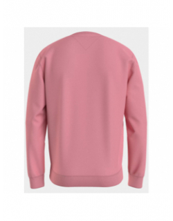 Sweat uni regular logo rose homme - Tommy Jeans