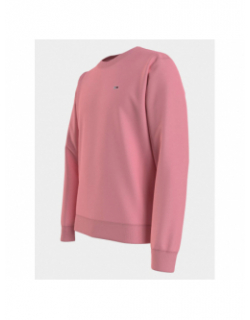 Sweat uni regular logo rose homme - Tommy Jeans