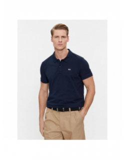 Polo slim placket bleu marine homme - Tommy Jeans