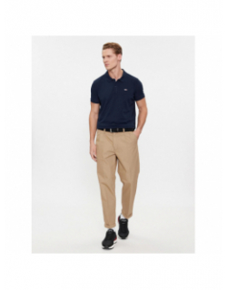 Polo slim placket bleu marine homme - Tommy Jeans