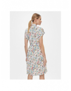 Robe plissée imprimés pleated blanc femme - Tommy Hilfiger