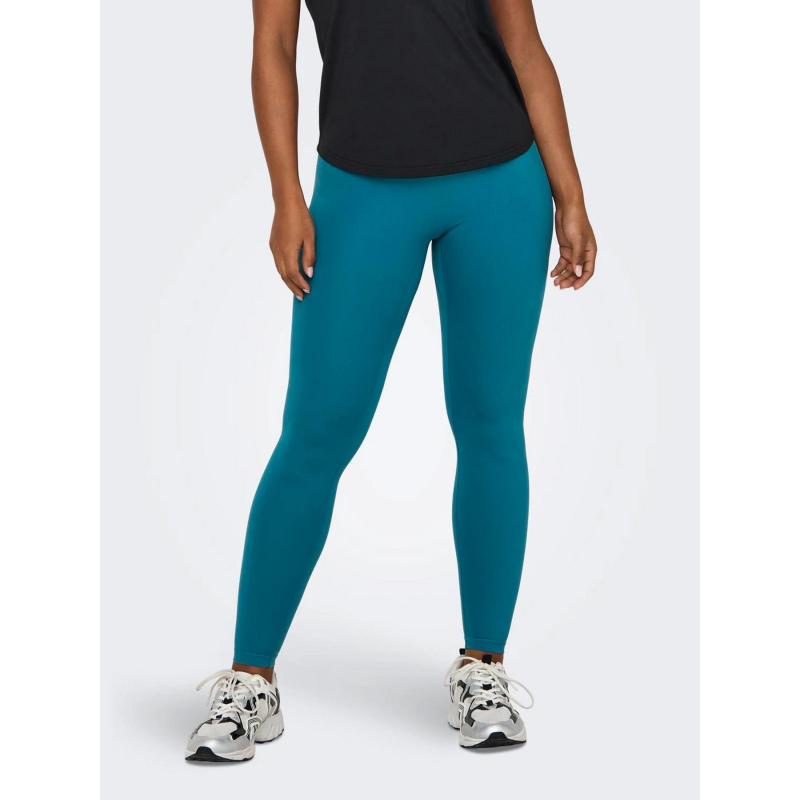 Legging de sport jam sana play bleu vert femme - Only