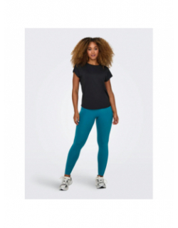 Legging de sport jam sana play bleu vert femme - Only