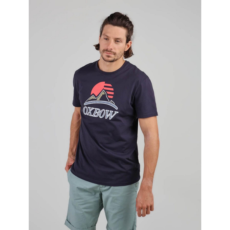 T-shirt graphique teroo bleu marine homme - Oxbow