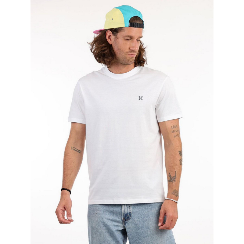 T-shirt uni tebaz blanc homme - Oxbow