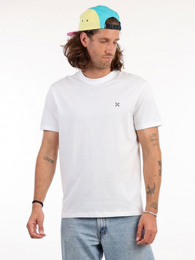 T-shirt uni tebaz blanc homme - Oxbow