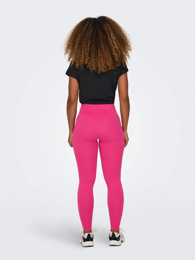 Legging de sport jam sana play rose femme - Only