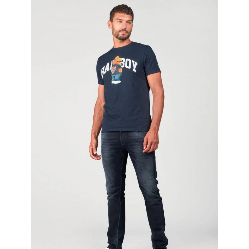 T-shirt stenley bleu marine homme - Le Temps Des Cerises