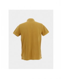 Polo uni logo dylon gold jaune homme - Le Temps Des Cerises