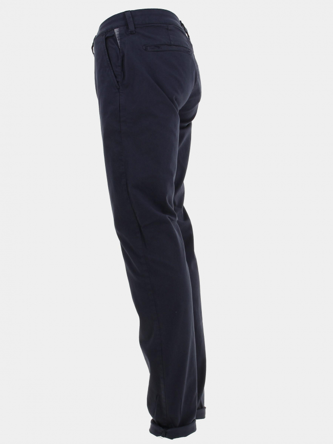 Pantalon chino cesar eclipse bleu homme - Le Temps Des Cerises