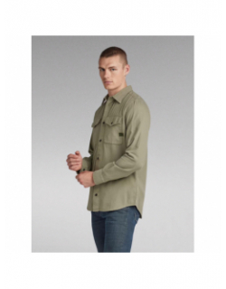 Chemise slim marine kaki homme - G Star