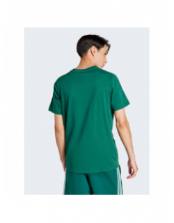 T-shirt 3 stripes logo brodé vert homme - Adidas