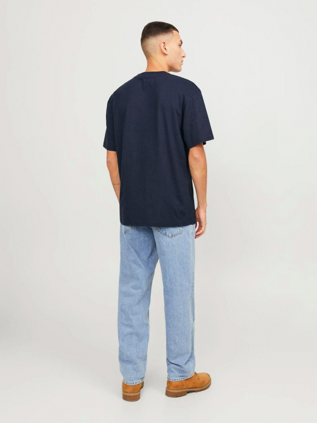 T-shirt vesterbro picture bleu marine homme - Jack & Jones