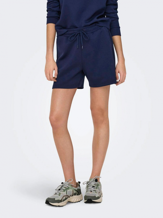 Short lounge bleu marine femme - Only