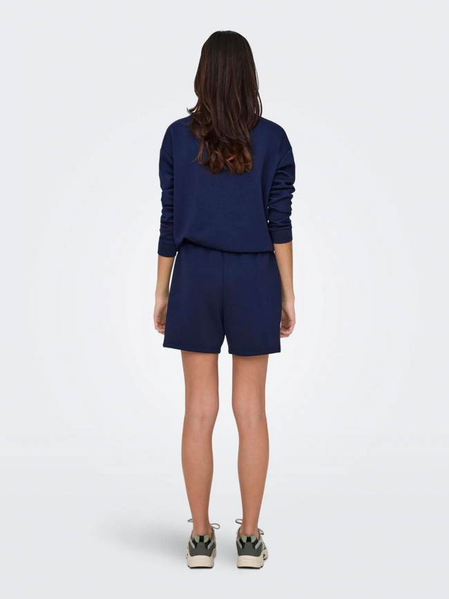 Short lounge bleu marine femme - Only