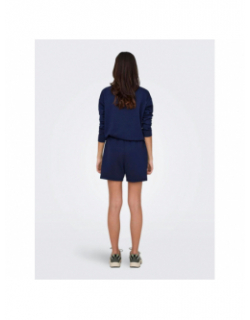 Short lounge bleu marine femme - Only