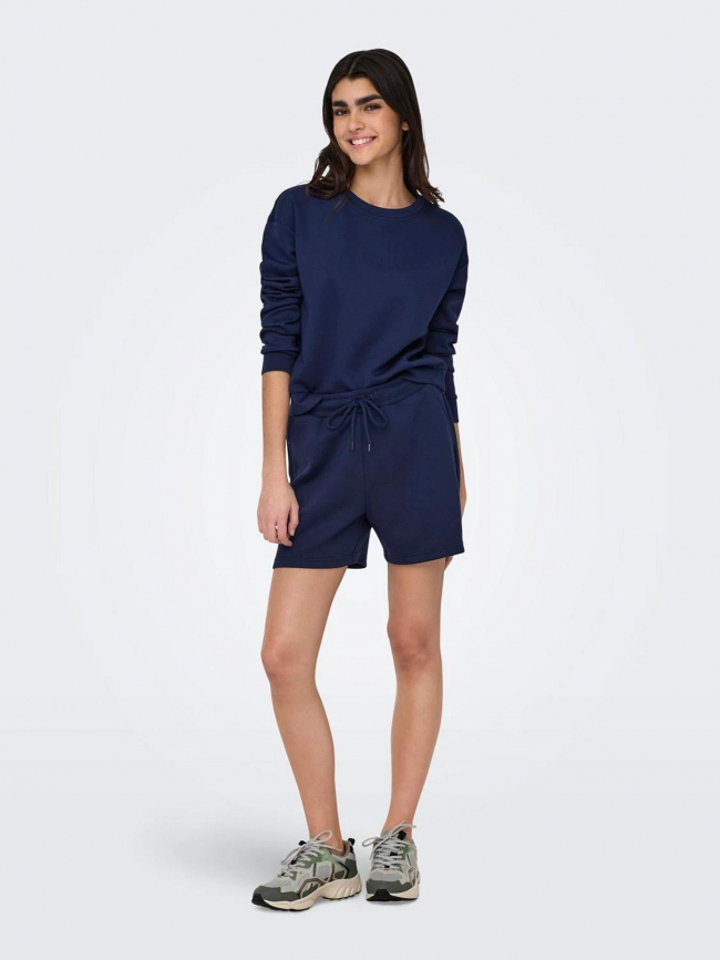 Short lounge bleu marine femme - Only