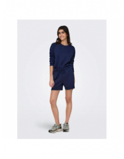 Short lounge bleu marine femme - Only