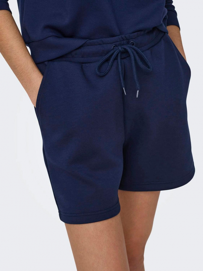 Short lounge bleu marine femme - Only